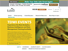 Tablet Screenshot of events.tdwi.org